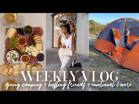 WEEKLY VLOG! CAMPING!! + CHARCUTERIE MAKING + HANGING W/ FRIENDS + EMOTIONAL | ALLYIAHSFACE VLOGS